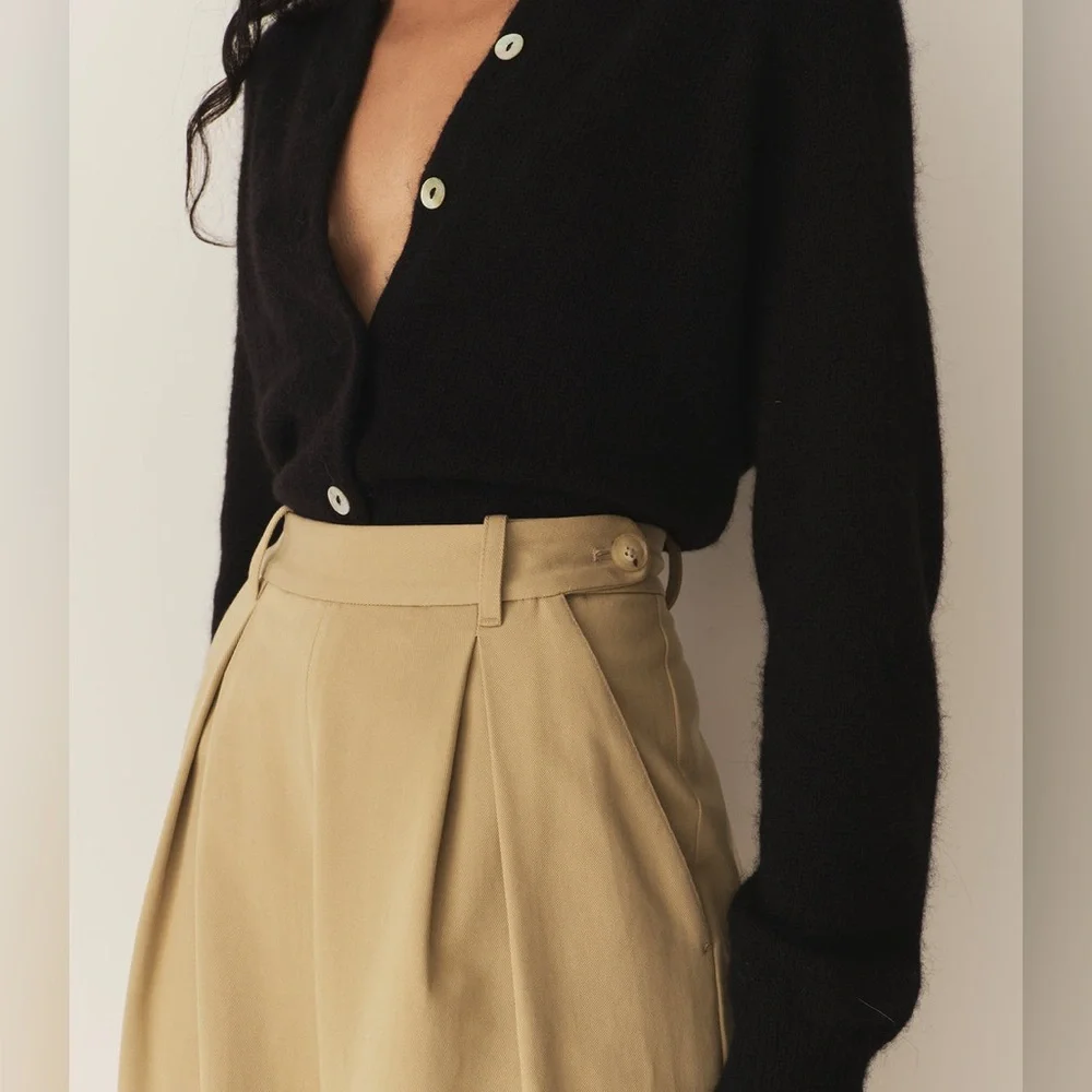 NWT Doen Hilarie Pant in Stone Size 4 (retail $268) - Picture 4 of 6